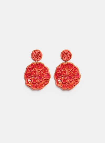 Boucles d'oreilles pendantes en fleur