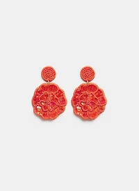 Boucles d'oreilles pendantes en fleur