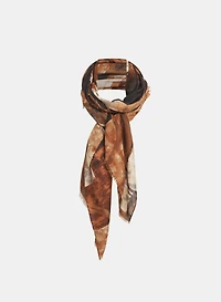 Abstract Geometric Print Scarf