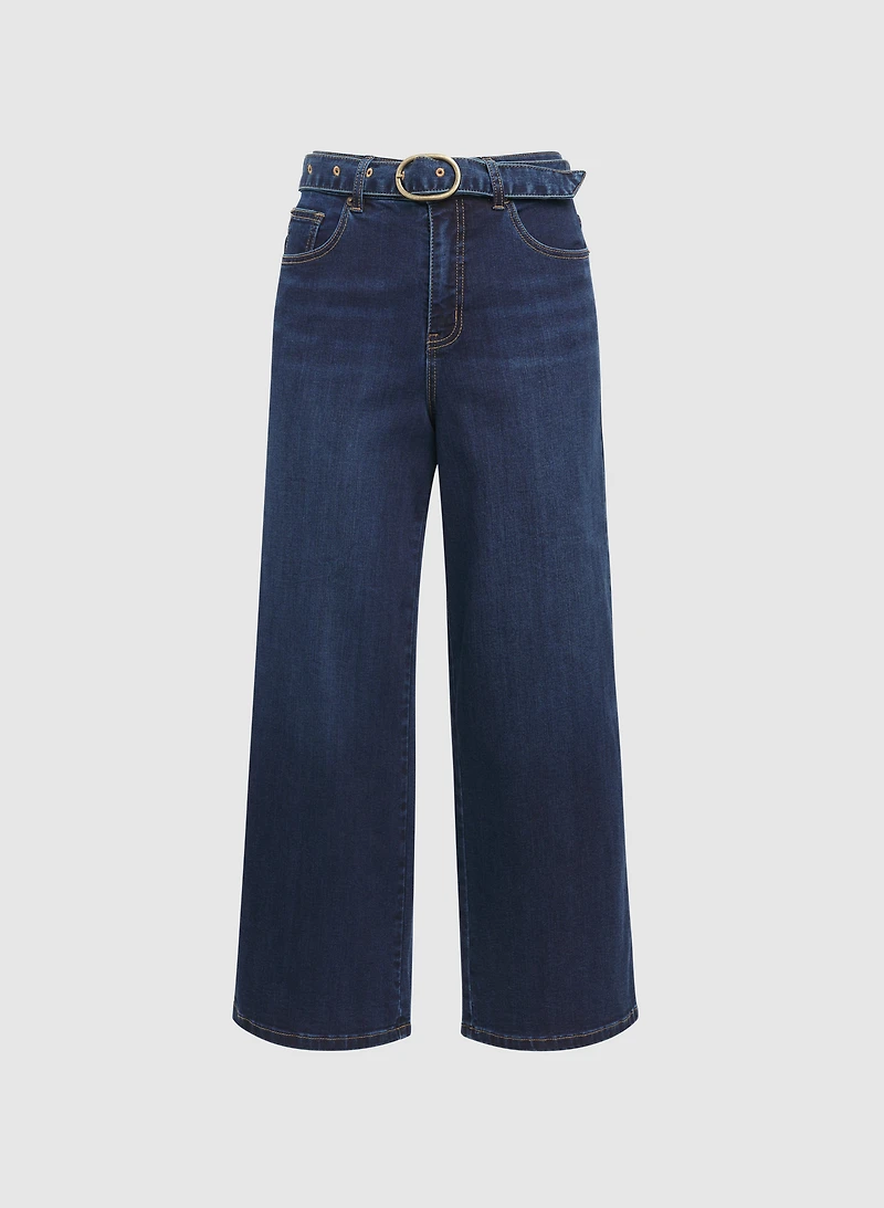 Belted Culotte Jeans