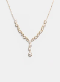 Crystal Y-Shaped Necklace