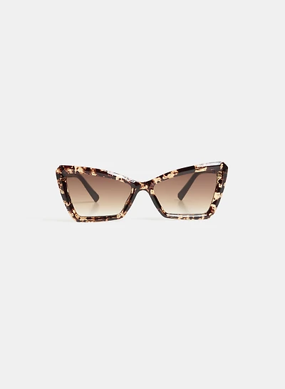 Cat-Eye Plastic Sunglasses