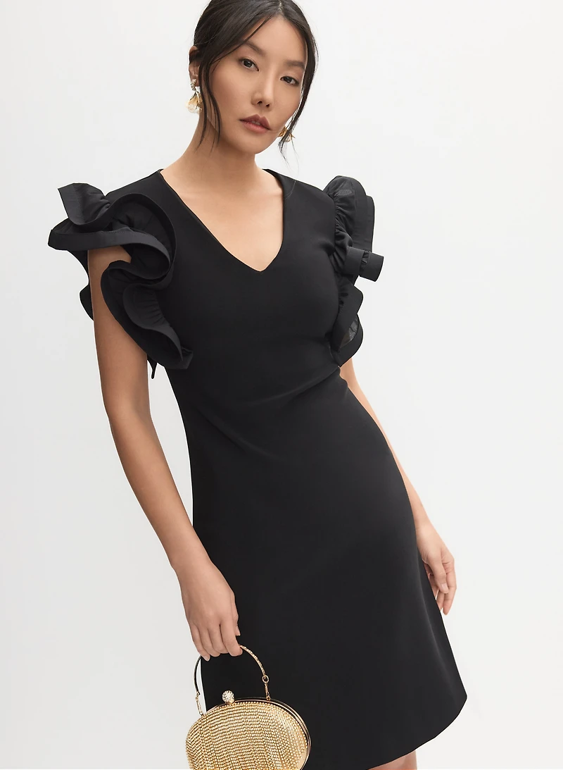 Joseph Ribkoff - Robe cocktail à manches volantées