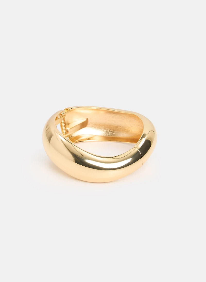 Curved Bangle Bracelet