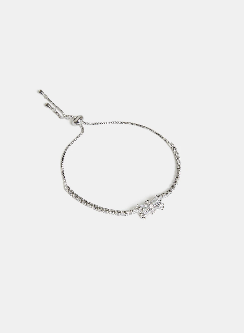 Cubic Zirconia Bow Bracelet