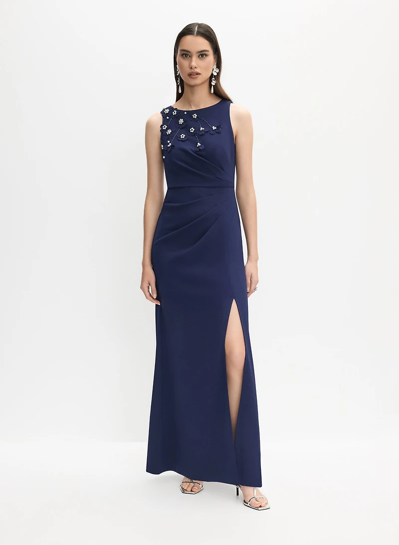 Alex Evenings - Floral Appliqué Dress