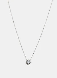 Collier trèfle en zircons cubiques