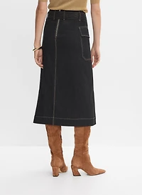Denim Midi Skirt