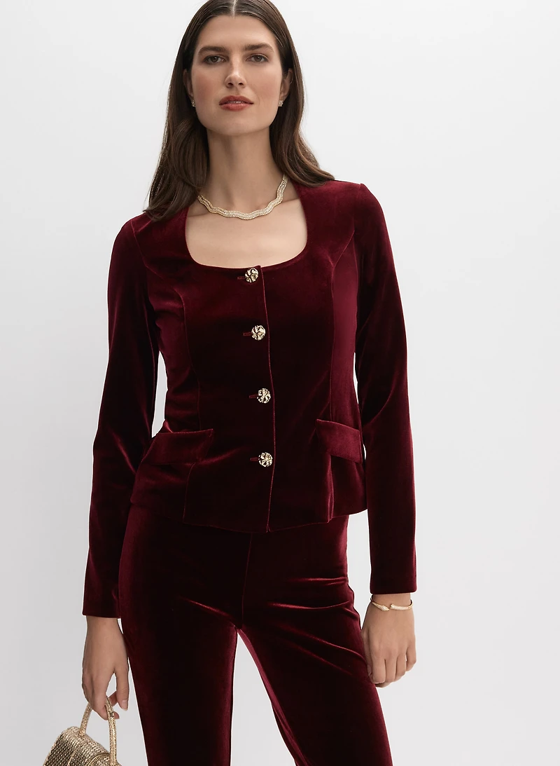 Joseph Ribkoff - Veste boutonnée en velours