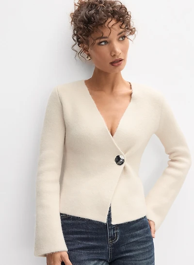 Cross-Over Knit Cardigan