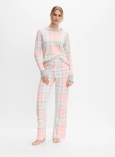 Ensemble de pyjama carreauté