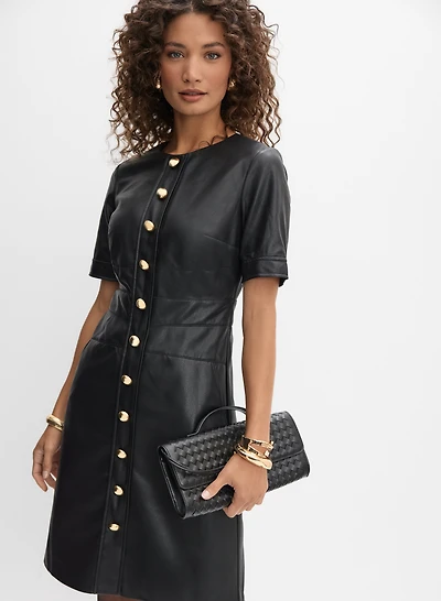 Vegan Leather Dress