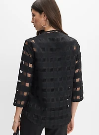 Joseph Ribkoff - Veste à carreaux transparents