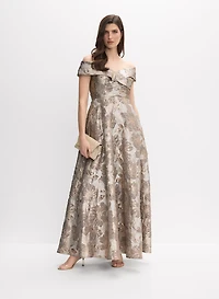 Alex Evenings - Floral Jacquard Gown