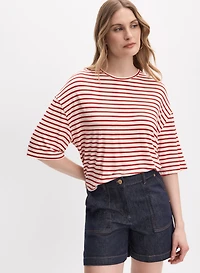 Stripe Print Top