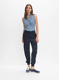 Sleeveless Geometric Top