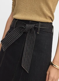 Denim Midi Skirt