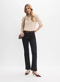 Flare-Leg Denim Pants