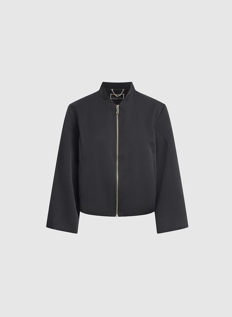 Satin Bomber Jacket
