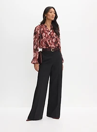 Abstract Chiffon Blouse