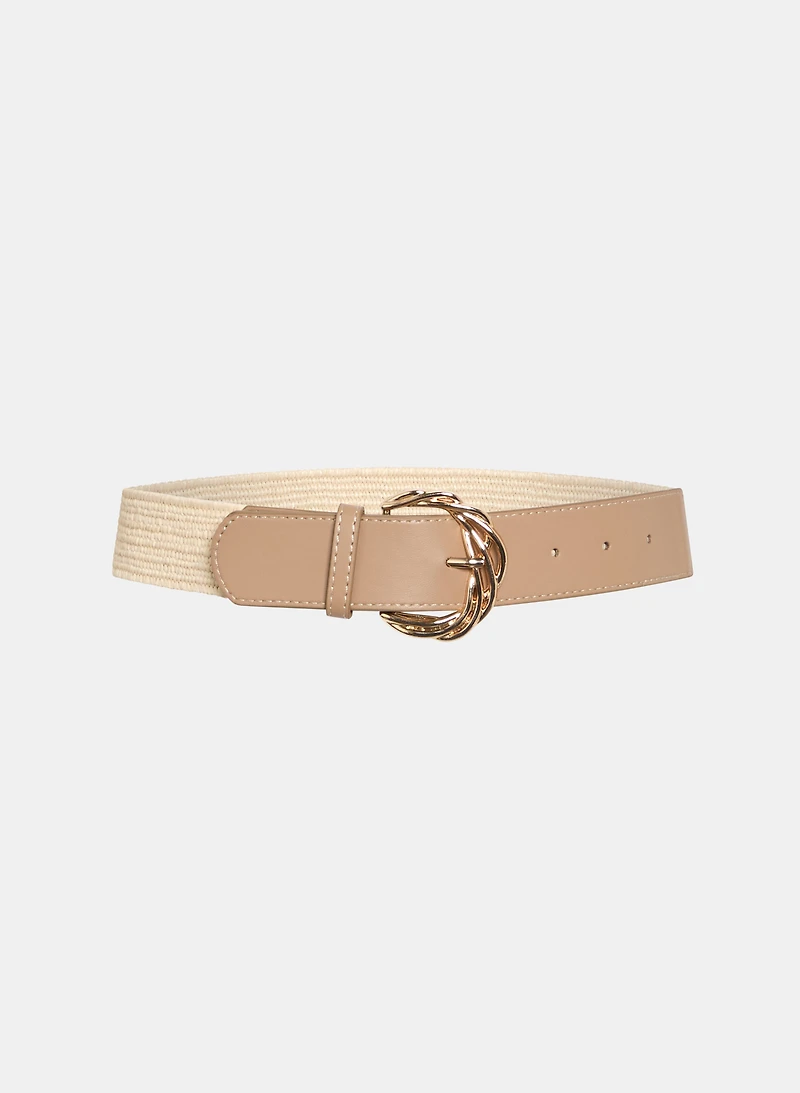 Ceinture en paille tressée
