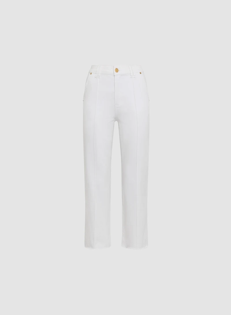 Straight Leg Denim Capris