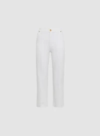 Straight Leg Denim Capris