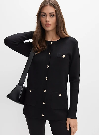 Dome Button-Down Cardigan