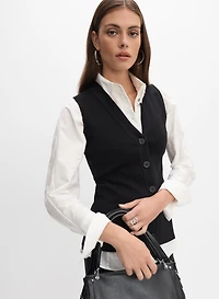 Button-Down Sweater Vest
