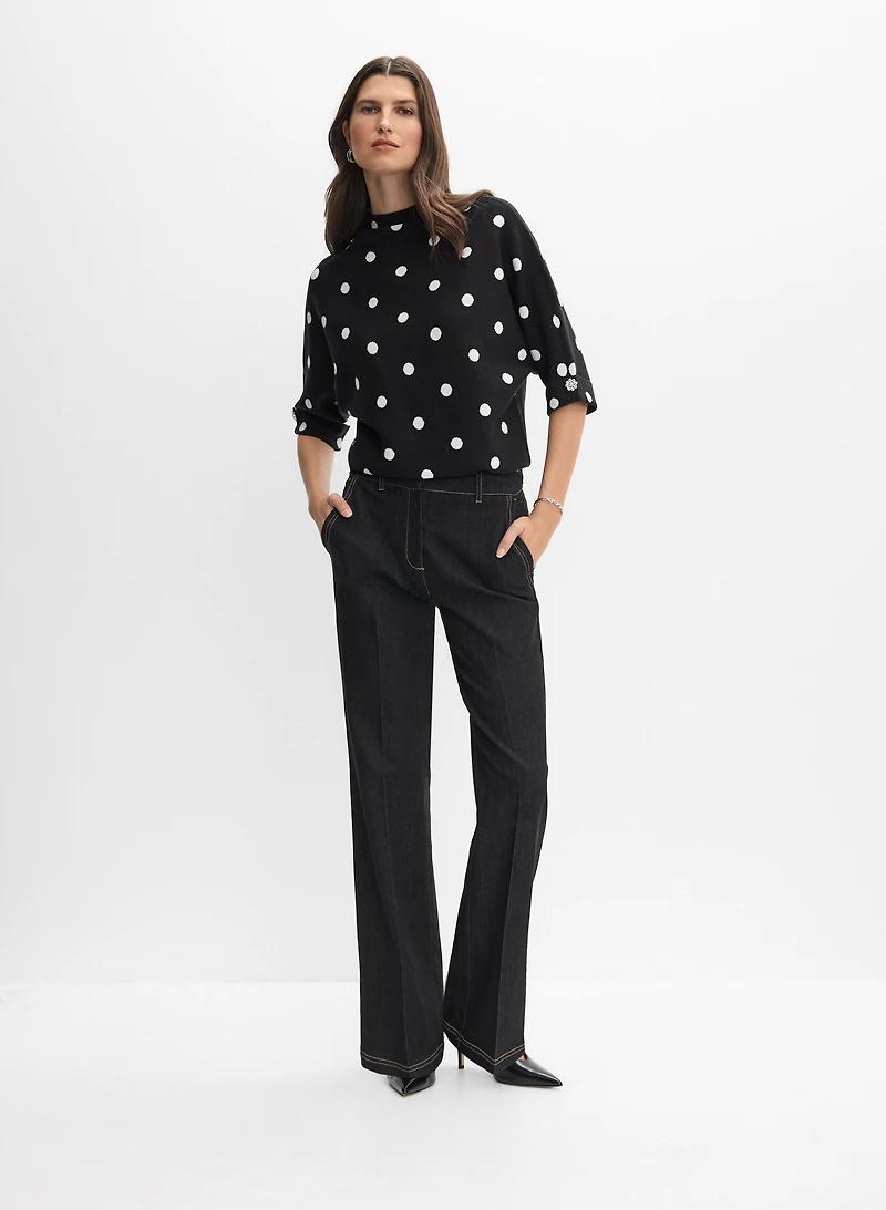 Joseph Ribkoff - Pull en jacquard à pois