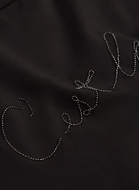 Beaded Script T-Shirt