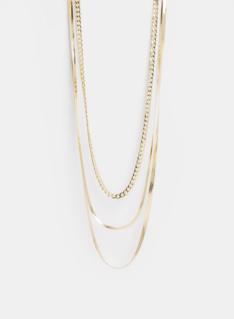 Three-Row Necklace