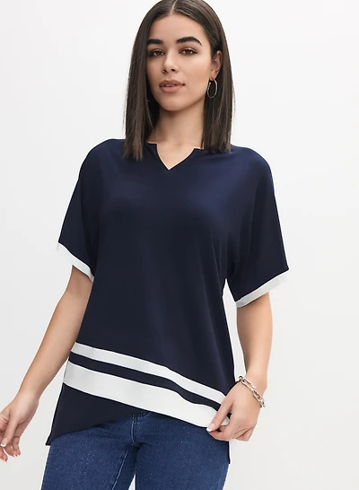 Joseph Ribkoff - Contrast Trim Top