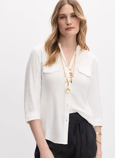 Button-Down Blouse