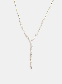 Crystal Y Necklace