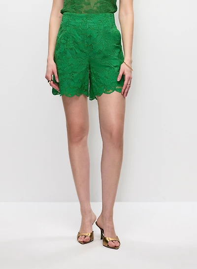 Short en dentelle