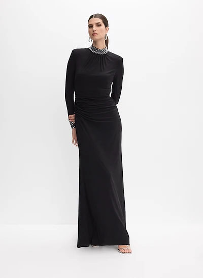 Robe ajustée embellie