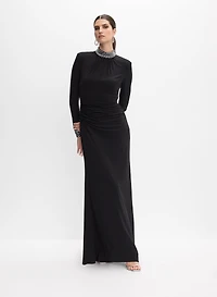 Robe ajustée embellie