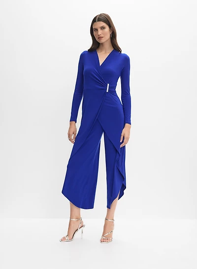 Joseph Ribkoff - Brooch Fastened Jumpsuit
