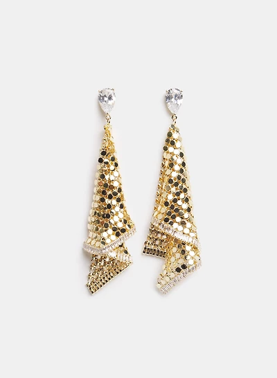 Brass Mesh Earrings