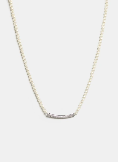 Collier à perles et cristaux