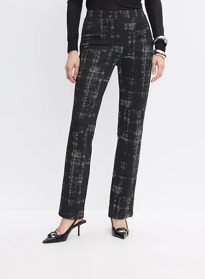 Joseph Ribkoff - Abstract Print Straight-Leg Pants