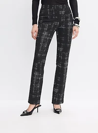 Joseph Ribkoff - Abstract Print Straight-Leg Pants