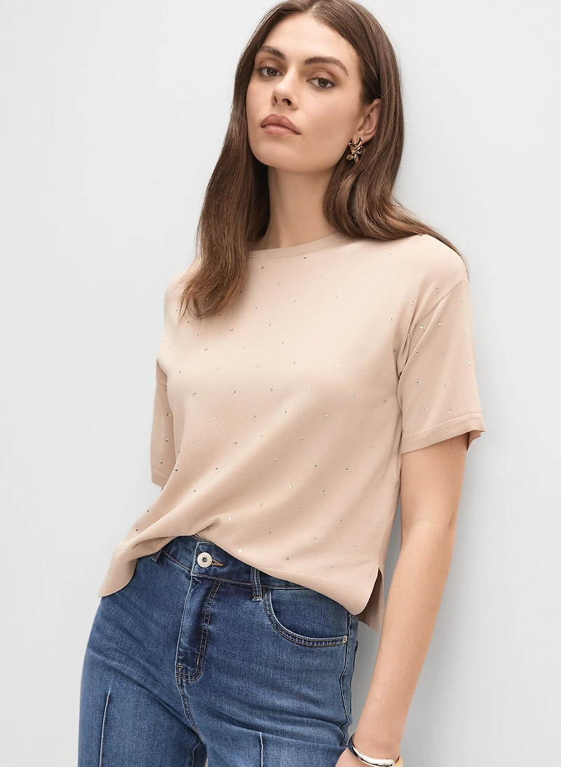 Joseph Ribkoff - Rhinestone Front Sweater
