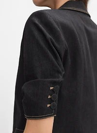 Veste en denim à manches courtes