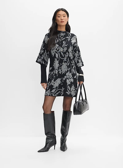 Floral Sweater Dress