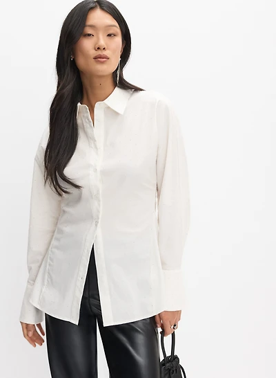 Chemisier à détails cloutés