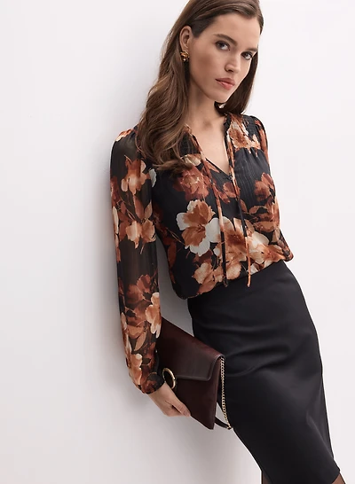 Floral Chiffon Blouse