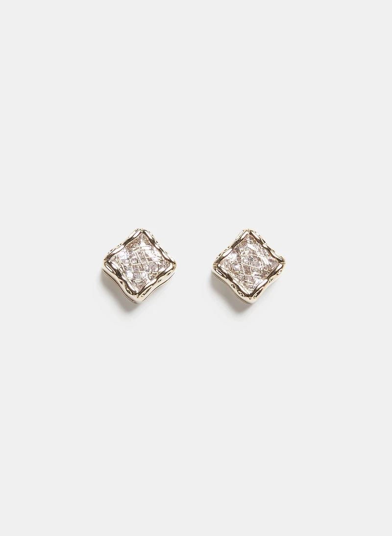 Cubic Zirconia Filigree Earrings