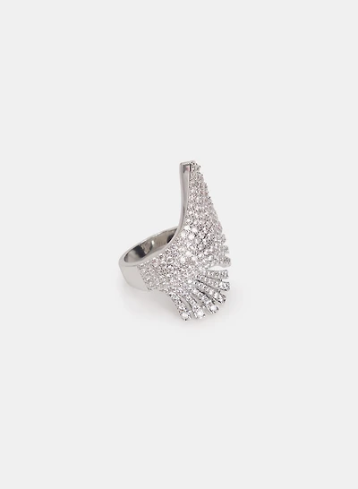 Cubic Zirconia Fan Ring